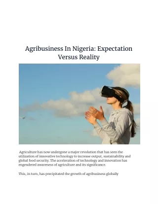 Are you looking for the Best Agribusiness stakeholders IBADAN