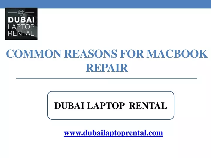 common reasons for macbook repair