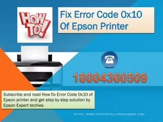 fix error code 0x10 of epson printer