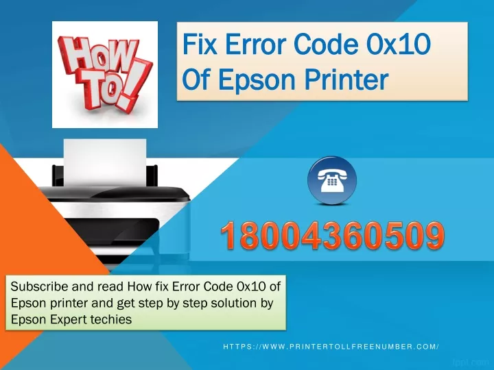 fix error code 0x10 of epson printer