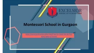 montessori school in gurgaon