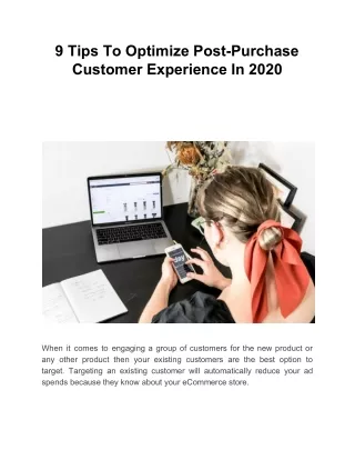 9 tips to optimize post purchase customer