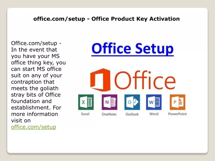 office com setup office product key activation