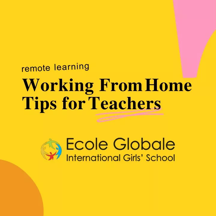 working from home tips for teachers