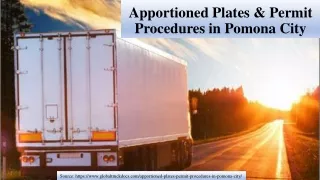apportioned plates permit procedures in pomona city