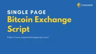 Single Page Bitcoin Exchange Script - Coinjoker