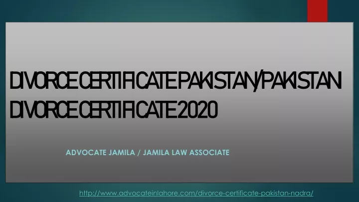 divorce certificate pakistan pakistani divorce certificate 2020