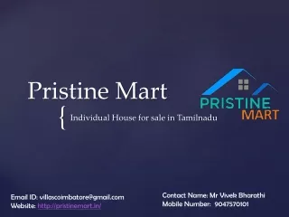 Pristine Mart - Individual House for Sale