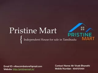 Pristine Mart- Independent House for Sale