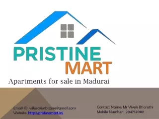 Pristine Mart - Apartments for Sale in Madurai