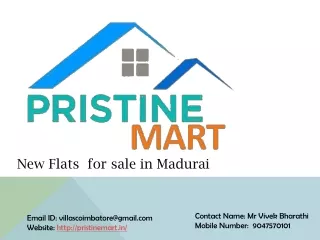Pristine Mart - New Flats for Sale in Madurai