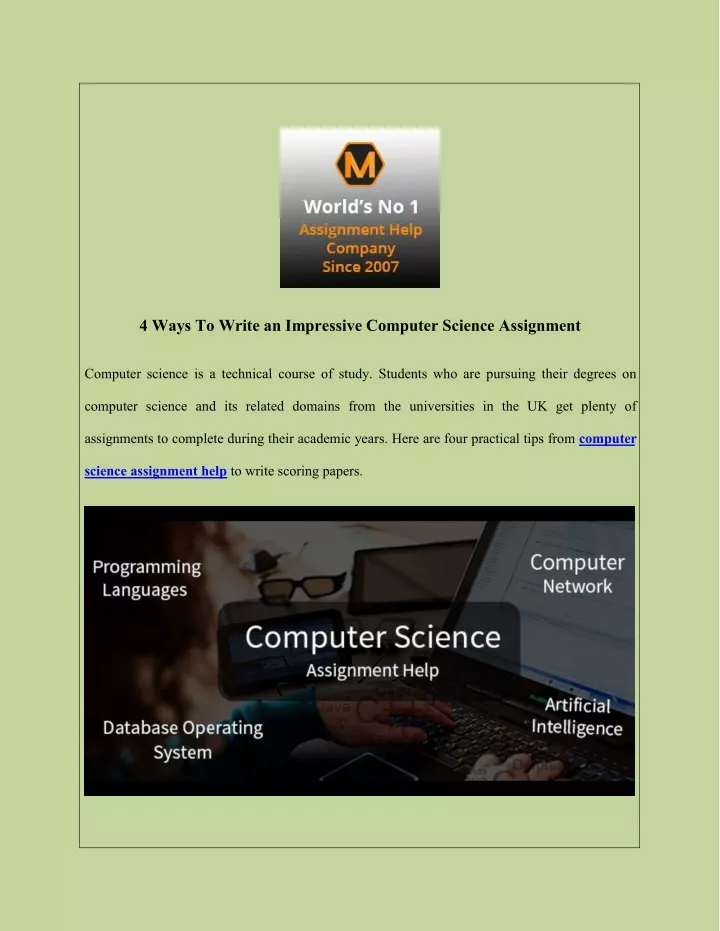 4 ways to write an impressive computer science