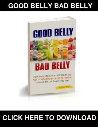 Good Belly Bad Belly PDF, eBook by Brad Pilon