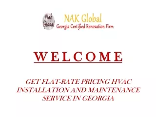 GET FLAT-RATE PRICING HVAC INSTALLATION AND MAINTENANCE SERVICE IN GEORGIA