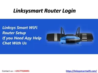 Linksysmart Router login