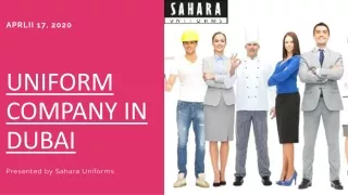 Famous Uniform Company in Dubai -Sahara Uniforms