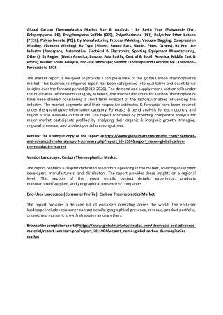 global carbon thermoplastics market size analysis