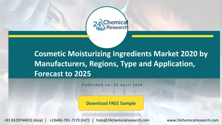 cosmetic moisturizing ingredients market 2020