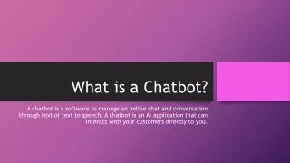 what is a chatbot