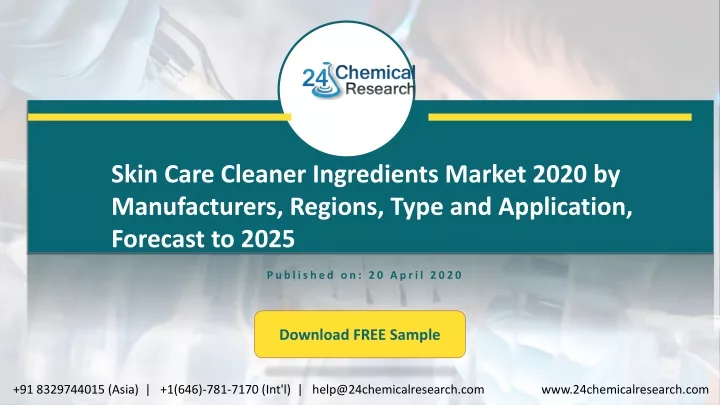 skin care cleaner ingredients market 2020