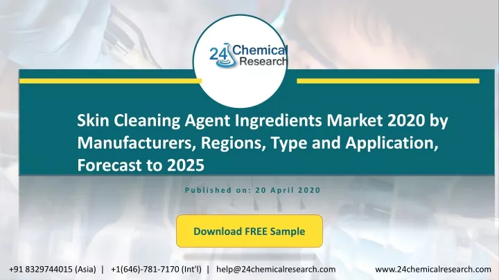 skin cleaning agent ingredients market 2020