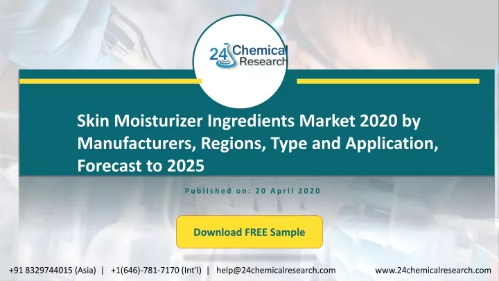 skin moisturizer ingredients market 2020