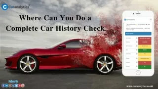 where can you do a complete car history check
