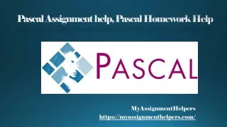 Pascal Assignment help, myassignmenthelpers