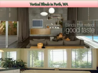 vertical blinds in perth wa