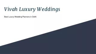 Best Luxury Wedding Planners in Delhi