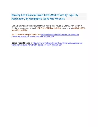 banking and financial smart cards market size