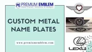 custom metal name plates
