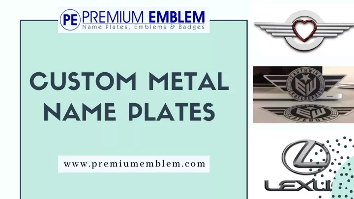 custom metal name plates