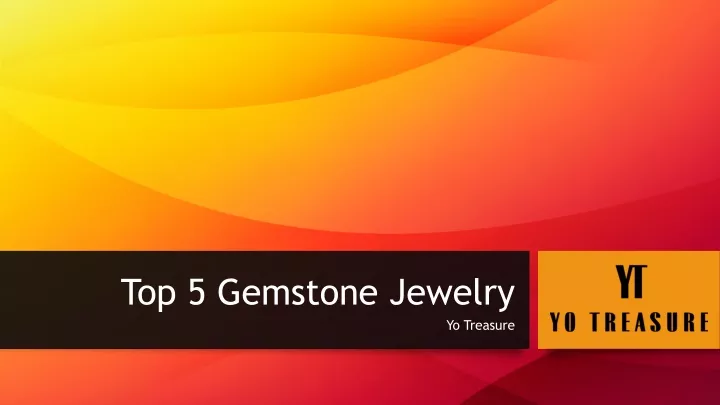 top 5 gemstone jewelry