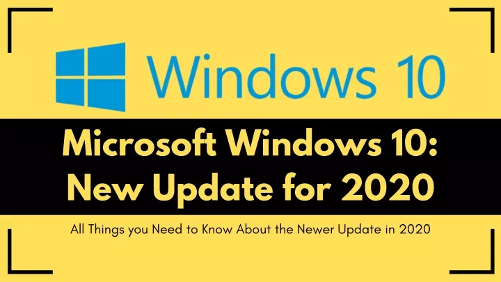 microsoft windows 10 new update for 2020