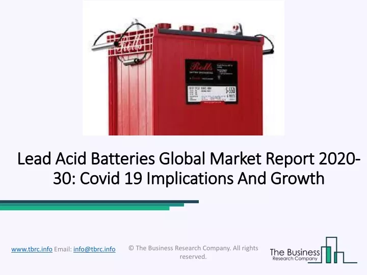 lead acid batteries global market report 2020