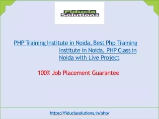 php t raining institute in noida best