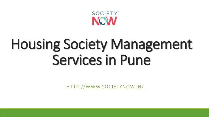 housing society management services in pune
