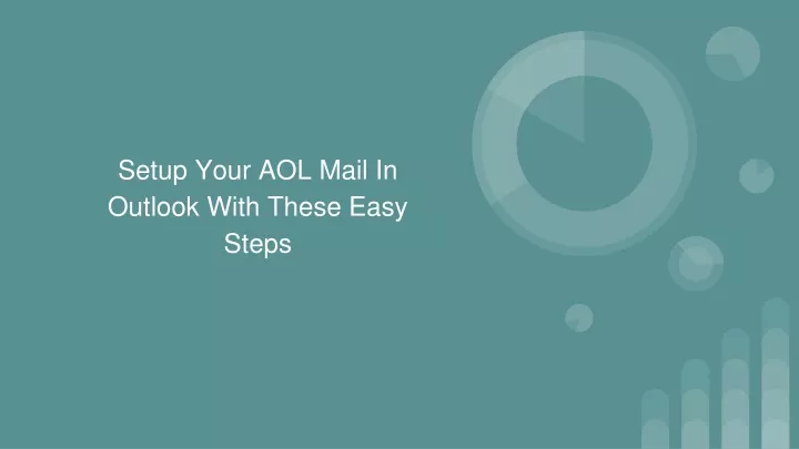 setup your aol mail in outlook with these easy steps