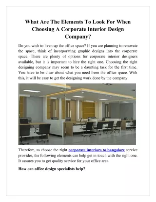 Best Interior Designer In Bangalore
