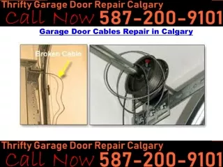 Garage door Cable Repair Calgary