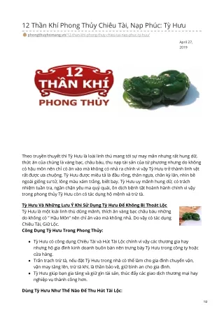 12 th n kh phong th y chi u t i n p ph c t h u