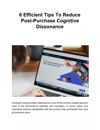 6 efficient tips to reduce post purchase