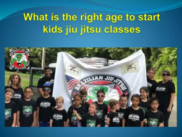 what is the right age to start kids jiu jitsu classes