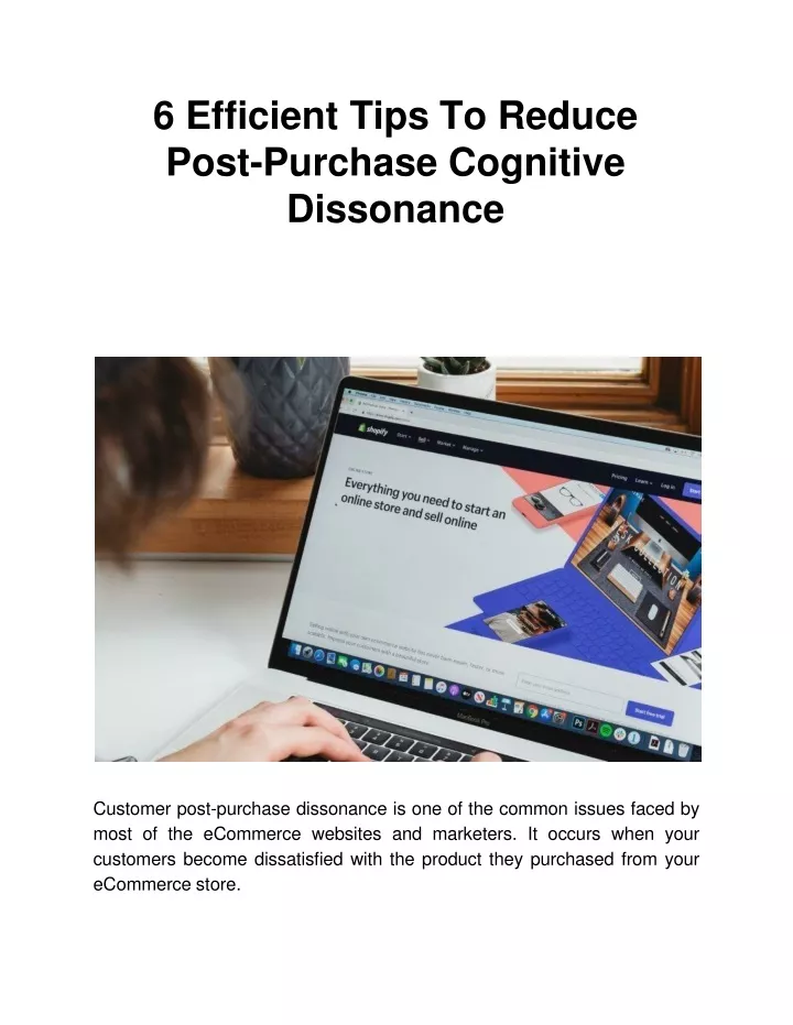 6 efficient tips to reduce post purchase cognitive dissonance