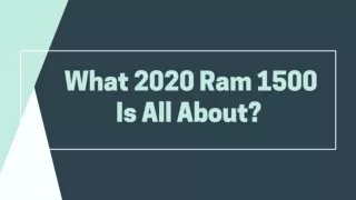 2020 Ram 1500 Big Horn Night Edition