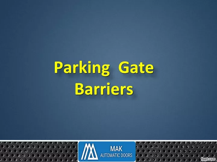 parking gate barriers
