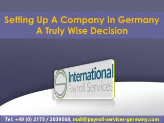setting up a company in germany a truly wise