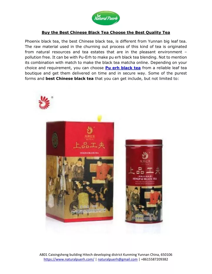 buy the best chinese black tea choose the best