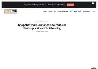 Snapchat India launches new features that support social distancing